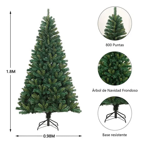 ™ÁRBOL NAVIDEÑO | VERDE 1.80 CM